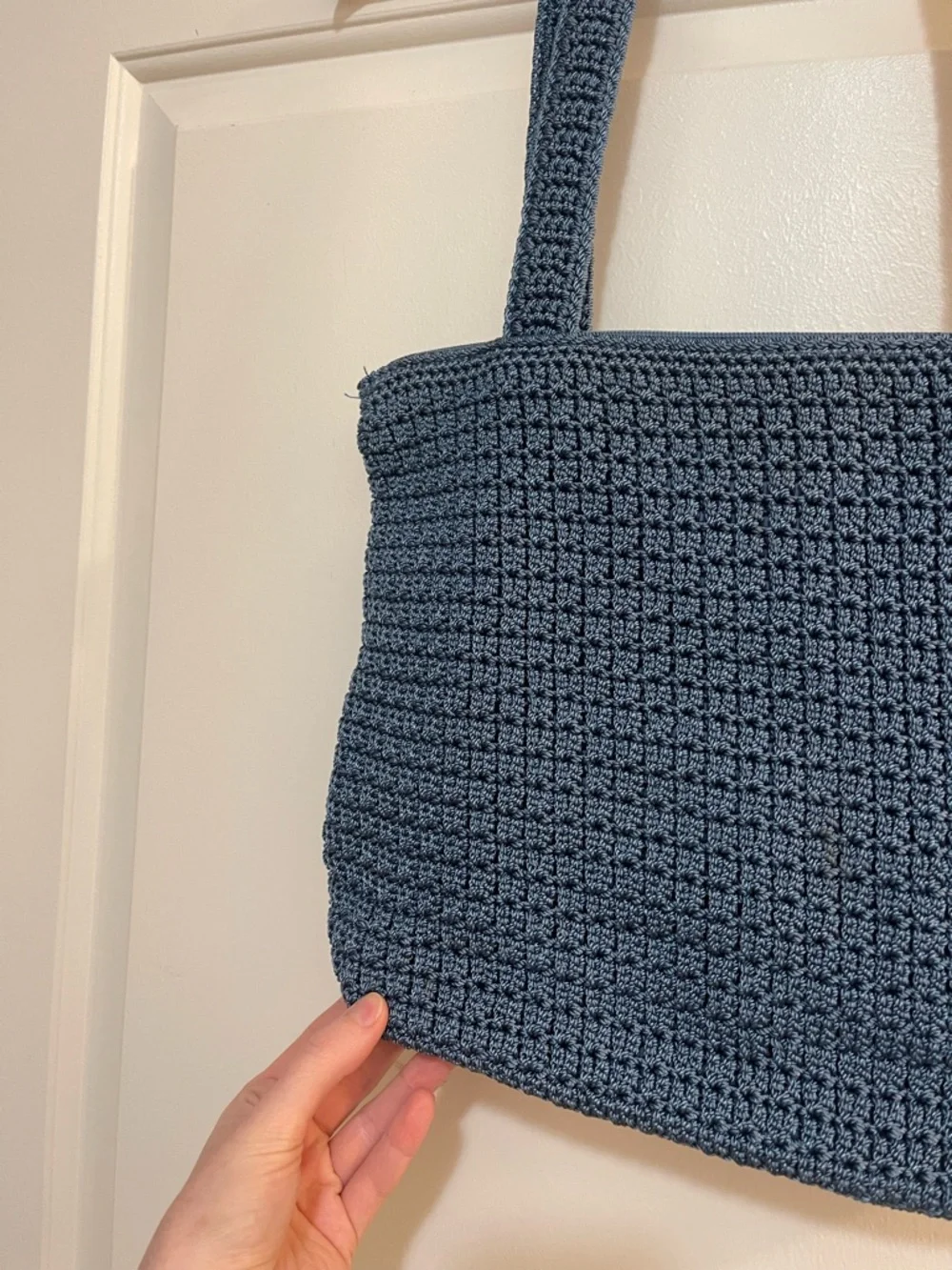 The Sak Blue Crochet Shoulder Bag
